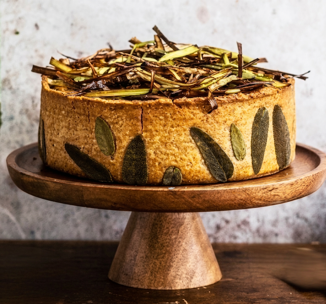 TORTA SALATA PORRI E GRUYERE DI DONNA HAY